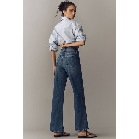 NWT MOTHER Bookie Sneak High-Rise Bootleg Jeans Anthropologie $258 - Size 26 - Picture 4 of 15